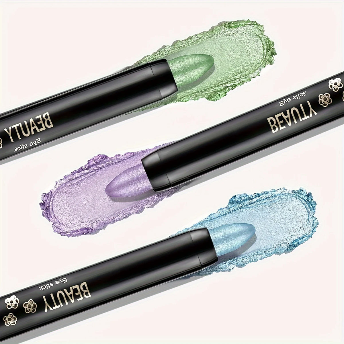 16 Colors Pearlescent Eyeliner, Color Glitter Waterproof Long-Lasting Eye Makeup Non-smudge Eyeliner
